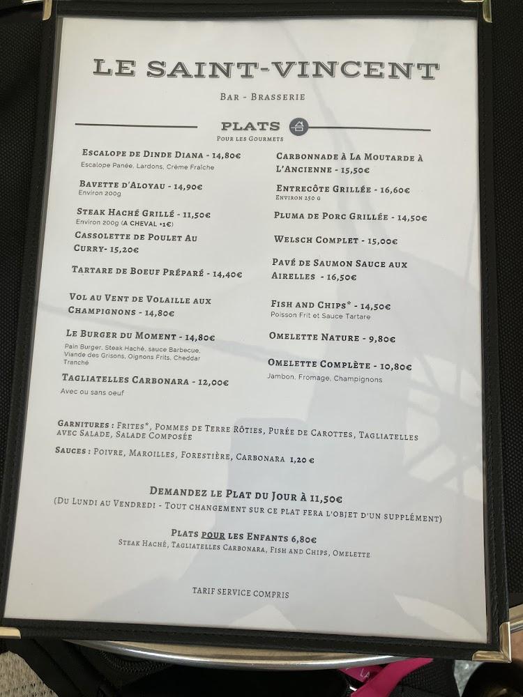 Le Saint-Vincent - Menu Image 2